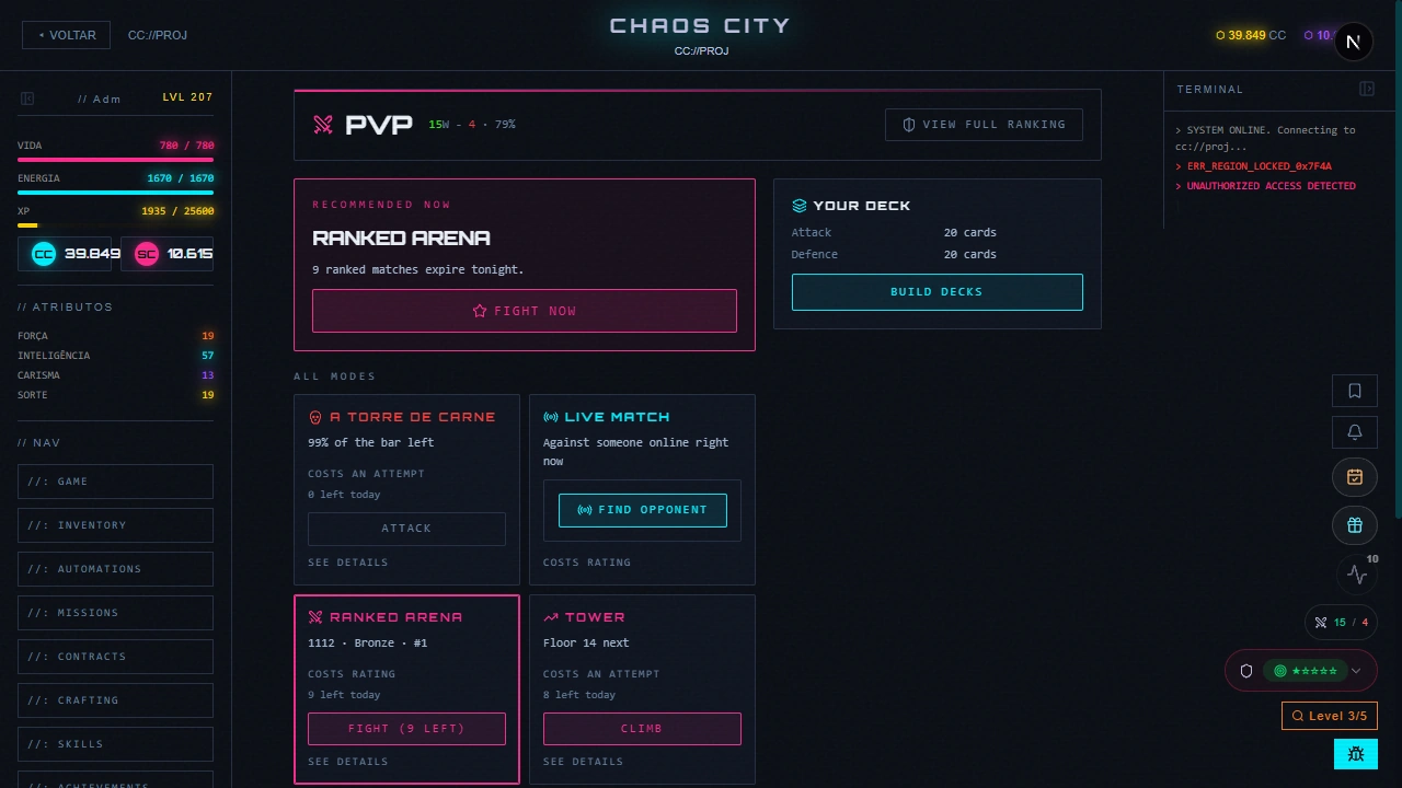 PvP hub