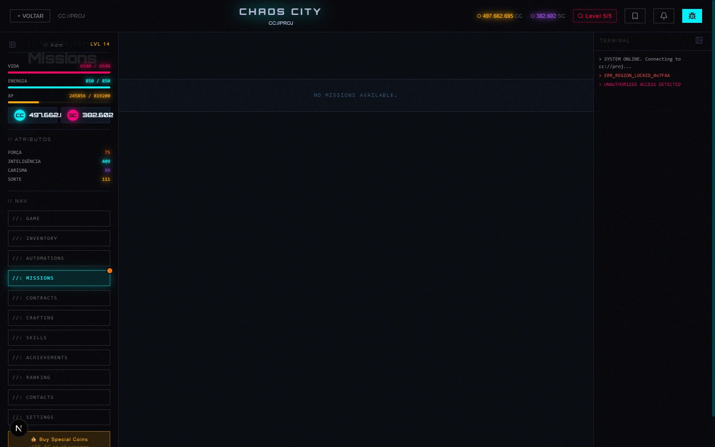 Mission list